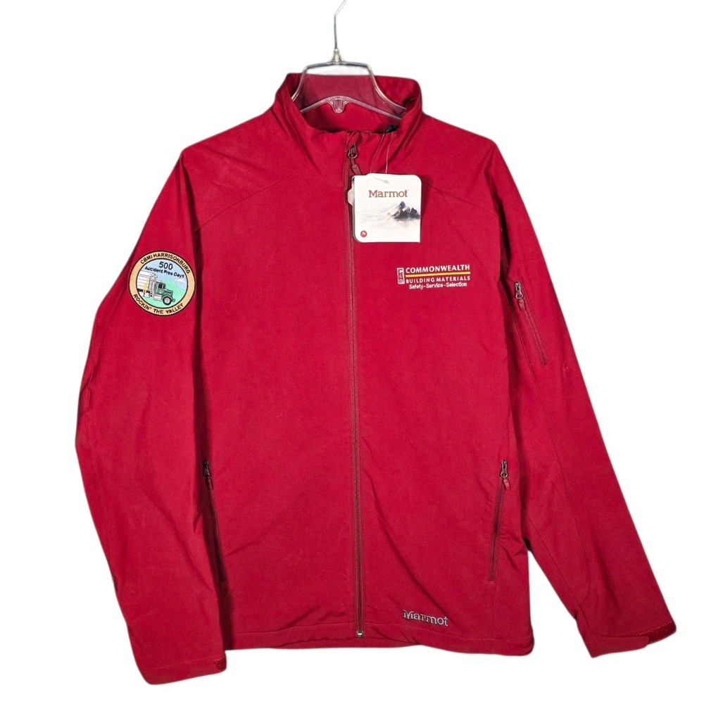 Marmot Approach Jacket Men's XL Brick Red Softshell Full Zip New With Tags